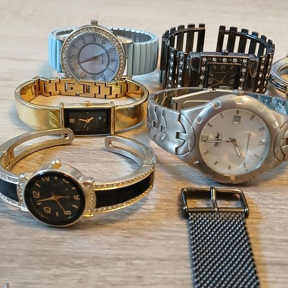 Lot 35+ Watches Parts/Repair ALL Metal Relic Nine West Rumours Armitron Gruen main image 8